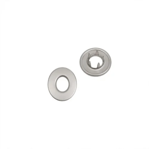 16 Mm Prong Snap Button Hollow Cap Part (10.5 Mm Kesicili) - Mat Free Nikel