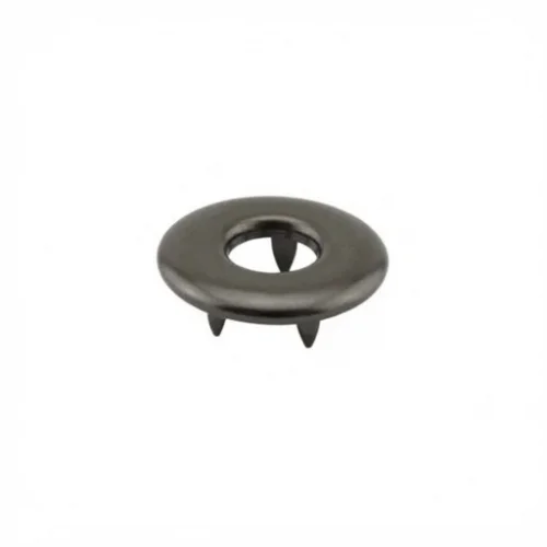 15 Mm Prong Snap Button Hollow Cap Part - Siyah Free Nikel