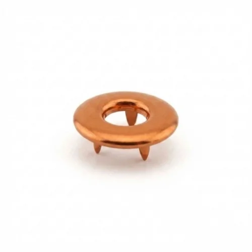 17 Mm Prong Snap Button Hollow Cap Part - Bakır