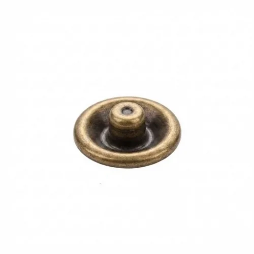 17 Mm Prong Snap Button Stud Part - Antik Sarı