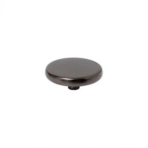 11.5 Mm Spring Snap Button Coin Cap Part - Siyah Nikel*