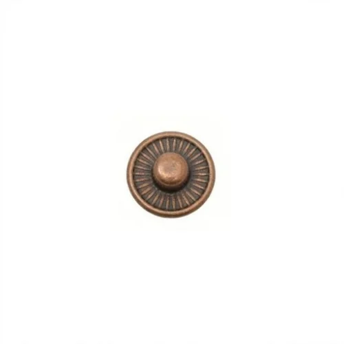 9.2 Mm Spring Snap Button Stud Part Vt2 - Bakır Oksit