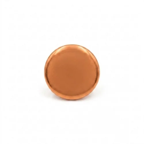 17 Mm Spring Snap Button Cap Part - Bakır