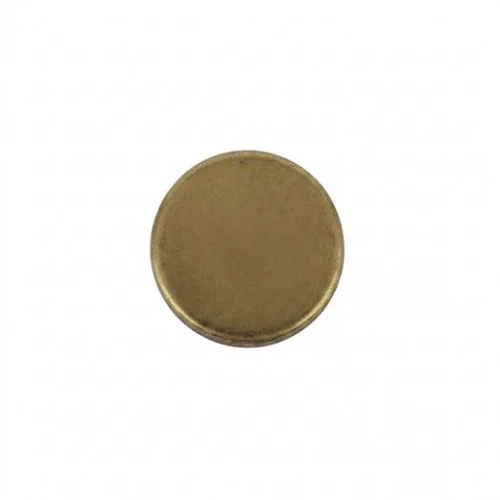 17 Mm Spring Snap Button Coin Cap Part - Antik Sarı
