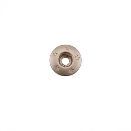 Spring Snap Button Socket Part ( Five Star Patterned ) - Bakırlı Kalay