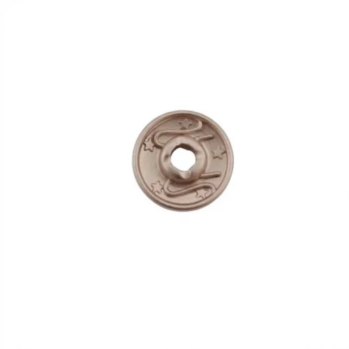 Spring Snap Button Socket Part ( Five Star Patterned ) - Bakırlı Kalay