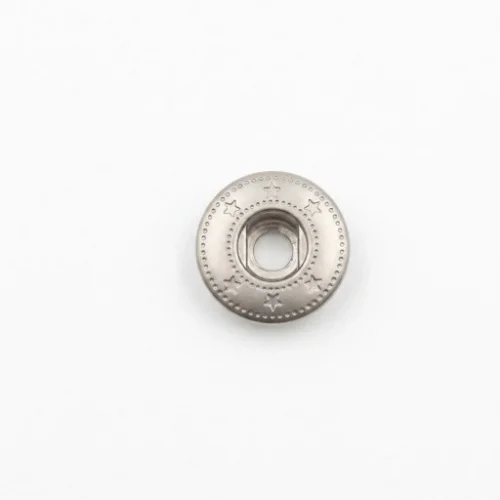Spring Snap Button Socket Part Standart (Six Star Socket Logo) - Mat Free Nikel