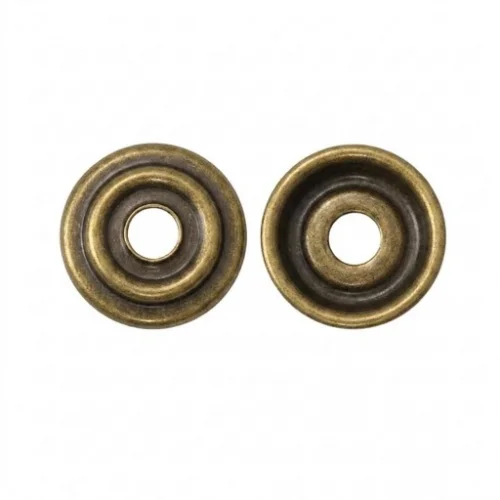 Spring Snap Button Washer Part - Antik Sarı