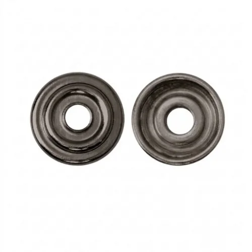 Spring Snap Button Washer Part - Siyah Nikel*