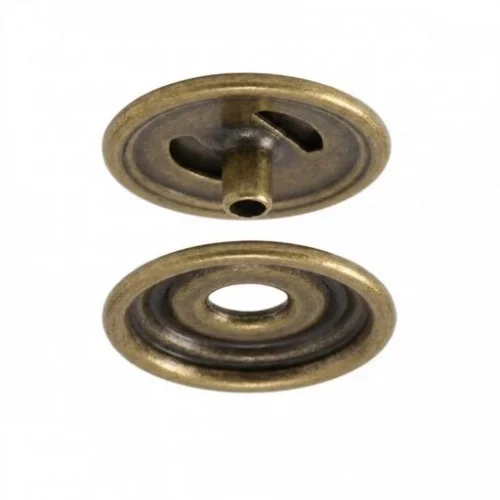 Spring Snap Button Washer Part - Antik Sarı