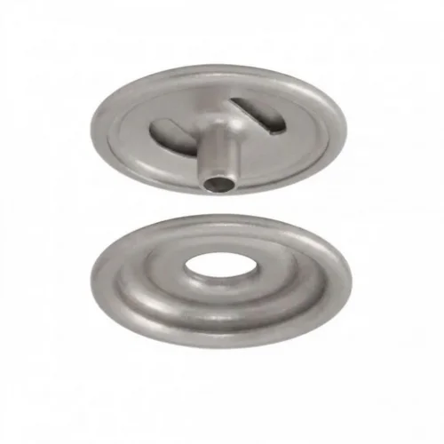 Spring Snap Button Washer Part - Mat Free Nikel