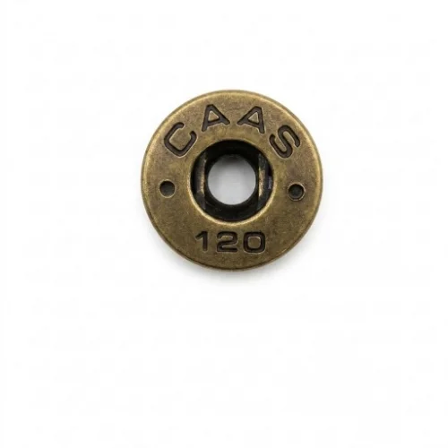 Caas 120 Flat Type Spring Snap Button Socket Part With Fosfor Bronz - Antik Sarı