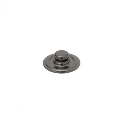 Caas 120 Flat Type Spring Snap Button Stud Part - Siyah Free Nikel