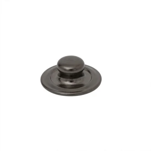 Caas 125 Flat Type Spring Snap Button Stud Part - Siyah Nikel*