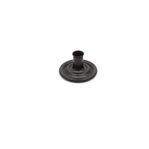 Caas 125 Flat Type Spring Snap Button Post Part With Capped - Avrupa Siyah Oksit