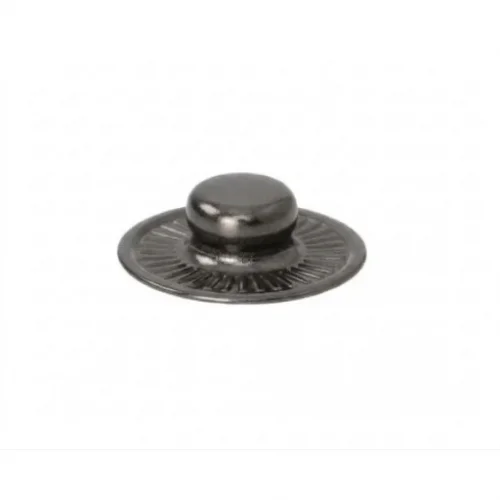 Alfa S Spring Snap Button Stud Standart - Siyah Free Nikel