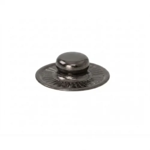 Alfa S Spring Snap Button Stud Standart - Siyah Nikel*