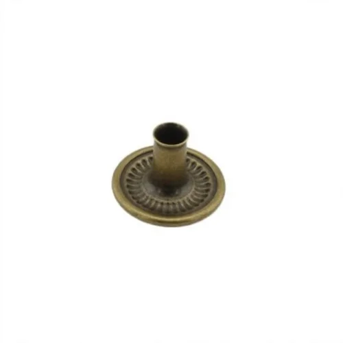 Alfa S Spring Snap Button Post Part With Capped Vt2 - Antik Sarı