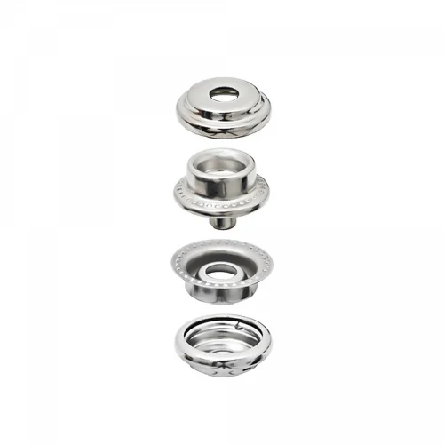 Mını 61 Press Snap Button Double Stud Part - Free Nikel