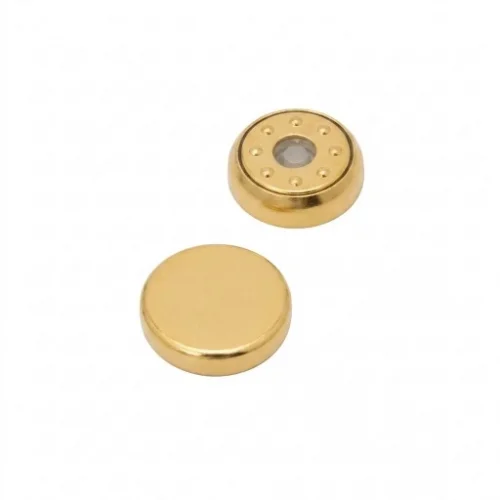 Tr 200 Snap Button Stud Part (3 Parts) - Sıcak Sarı Free Nikel