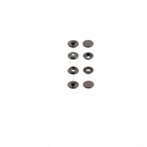 Tr 1400 Snap Button 12 Mm - Siyah Free Nikel