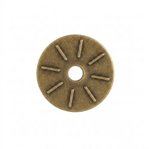 9.2 Mm Hıdden Cap Wıth Patterned Part Vt2 - Antik Sarı