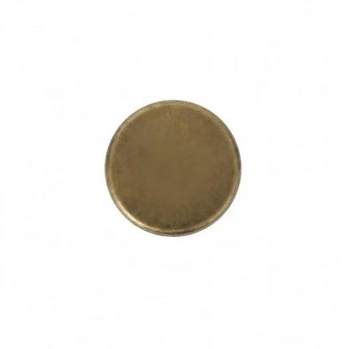 15 Mm 61 Press Snap Button Coın Cap Part - Antik Sarı