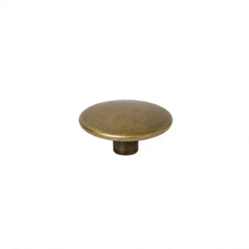 17 Mm 61 Press Snap Button Flat Cap Part - Antik Sarı