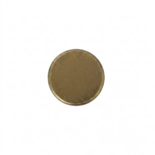 17 Mm 61 Press Snap Button Flat Cap Part - Antik Sarı