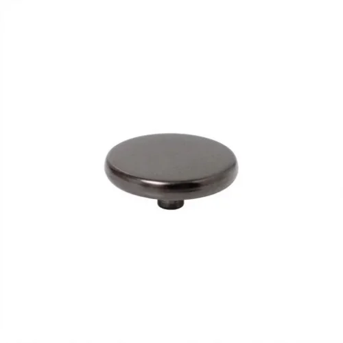 17 Mm 61 Press Snap Button Coın Cap Part - Siyah Free Nikel