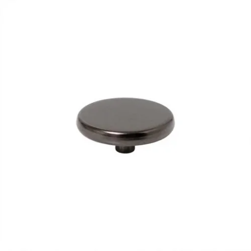 17 Mm 61 Press Snap Button Coın Cap Part - Siyah Nikel*