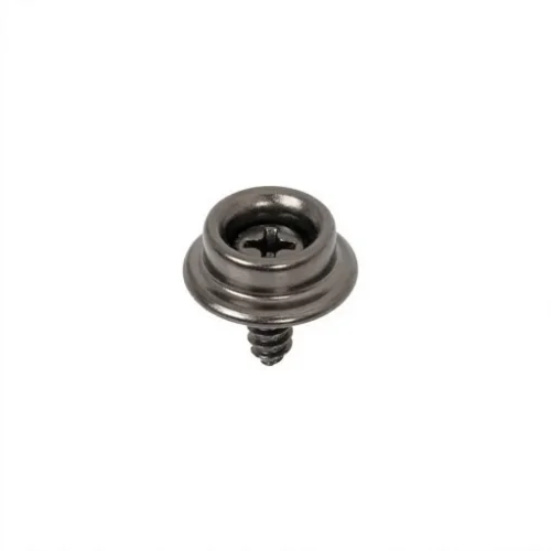 Maxı Pres Snap Button Screw Stud Part - Siyah Free Nikel