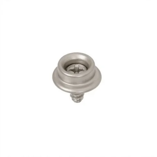 Maxı Pres Snap Button Screw Stud Part - Mat Free Nikel