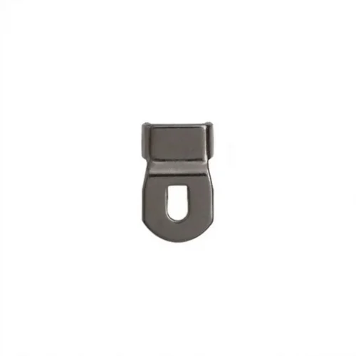 010-1 Hole Type Trouser Hook Part - Siyah Free Nikel