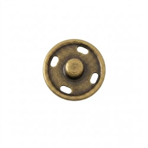 15 Mm Elde Dikme Çıtçıt Erkek Parça - Antik Sarı