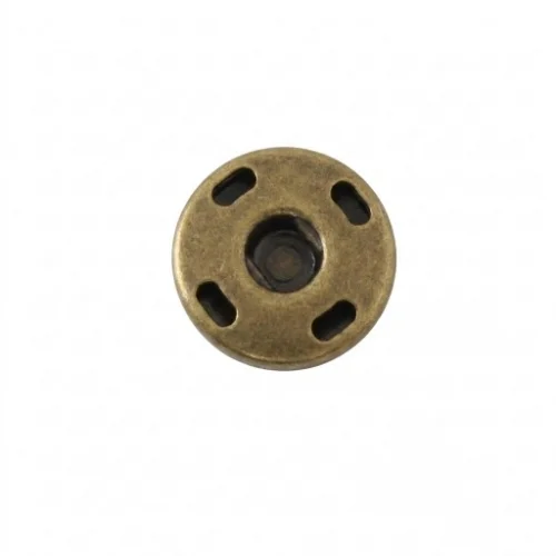 17 Mm Elde Dikme Çıtçıt Dişi Parça - Antik Sarı