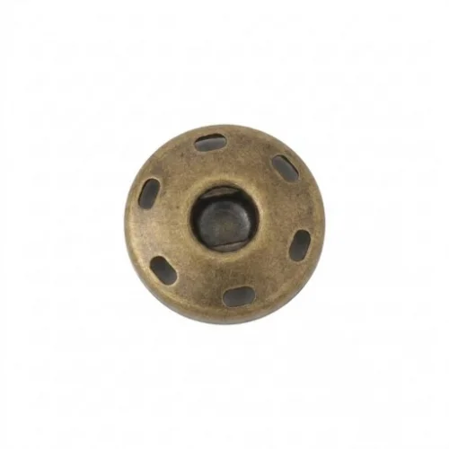 25 Mm Elde Dikme Çıtçıt Dişi Parça - Antik Sarı
