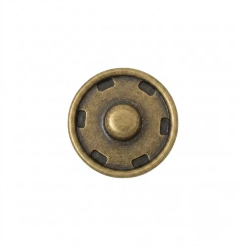 25 Mm Elde Dikme Çıtçıt Erkek Parça - Antik Sarı