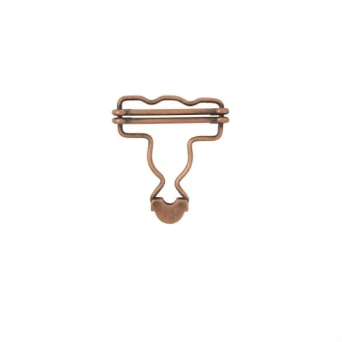 B-40 Dalgalı Salopette Buckle Wıth Double Adjustment Wıth Calassıc Head - Bakır Oksit