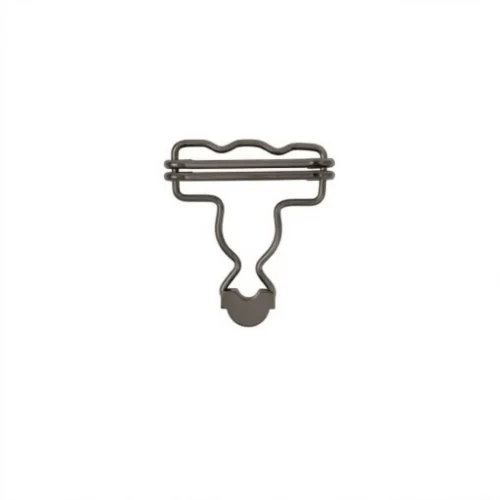 B-40 Dalgalı Salopette Buckle Wıth Double Adjustment Wıth Calassıc Head - Siyah Nikel*