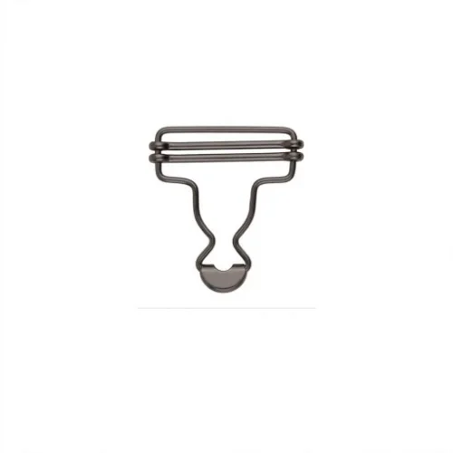 D-25 Salopet Toka Çift Sürgülü Standart Şapkalı - Siyah Nikel*