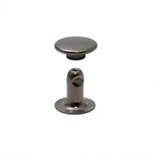 7 Mm Trop Rıvet Cap Part Long - Siyah Nikel*