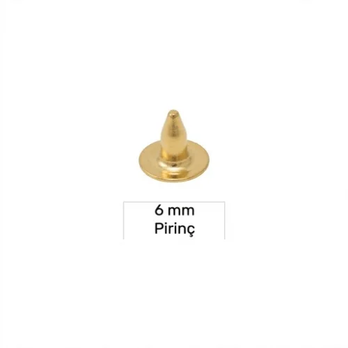 6 Mm Pirinç Çivi - Sıcak Sarı Free Nikel