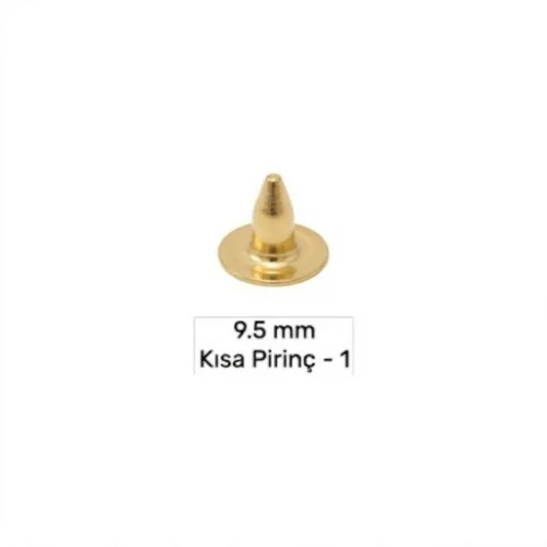 9.5 Mm Brass Short Naıl-1 - Sıcak Sarı Free Nikel