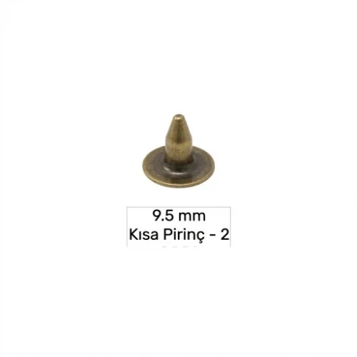 9.5 Mm Pirinç Kısa Çivi-2 - Antik Sarı