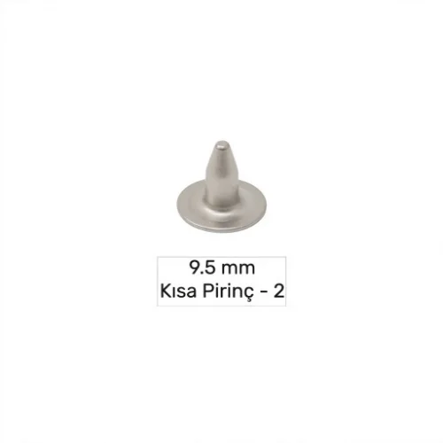 9.5 Mm Brass Short Naıl-2 - Mat Free Nikel