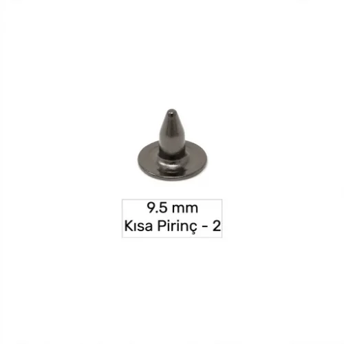 9.5 Mm Pirinç Kısa Çivi-2 - Siyah Nikel*