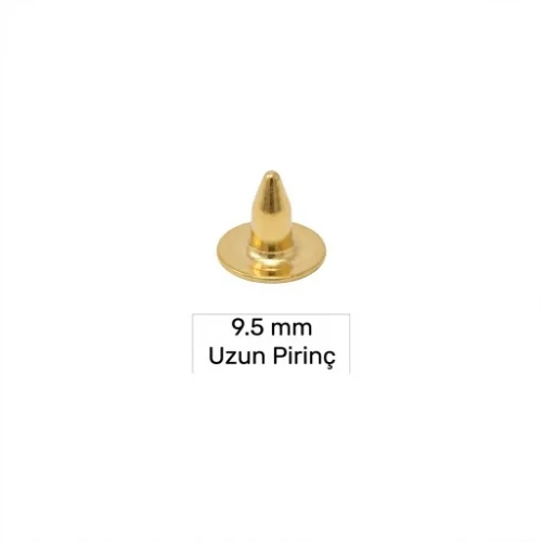 9.5 Mm Brass Long Naıl - Sıcak Sarı Free Nikel