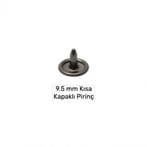 9.5 Mm Brass Short Naıl Wıth Capped - Siyah Free Nikel