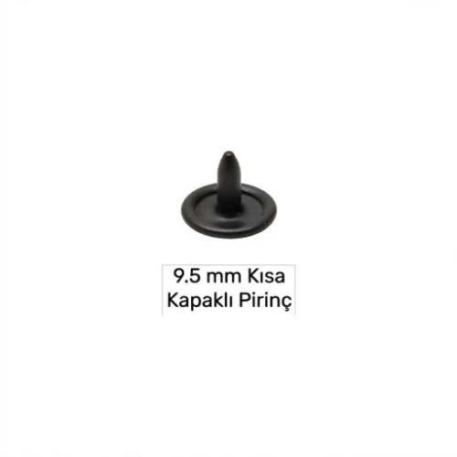 9.5 Mm Pirinç Çivi Kapaklı Kısa - Avrupa Siyah Oksit